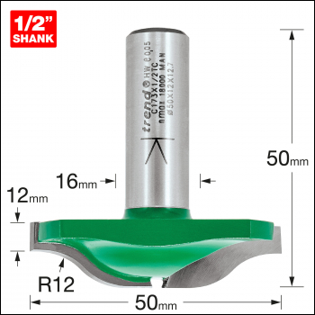 Trend Large Panel Raiser Radius 12mm - Code C173X1/2TC