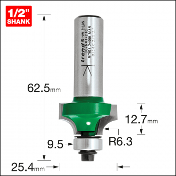 Trend Rounding Over 6.3mm Radius X 12.7mm Cut - Code C076X1/2TC