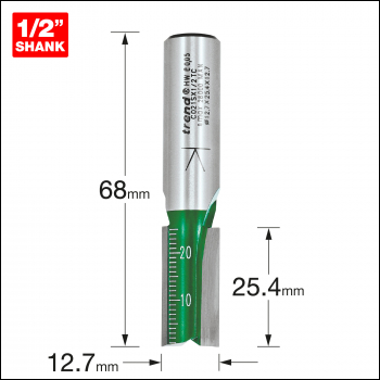 Trend Two Flute 12.7mm Diameter X 25mm Cut Scale - Code C021SX1/2TC