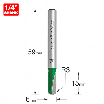 Trend Radius 3mm Radius X 6mm Diameter - Code C052AX1/4TC