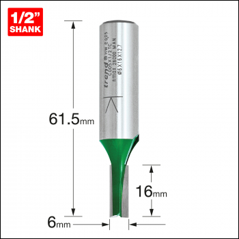 Trend Two Flute Cutter 6mm Diameter - Code C005X1/2TC