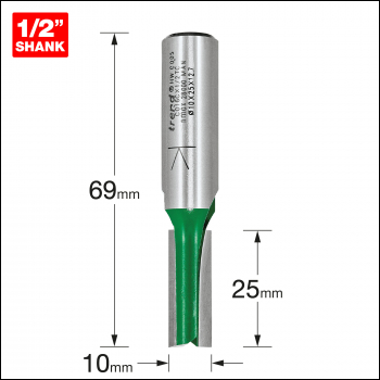 Trend Two Flute Cutter 10mm Diameter - Code C016CX1/2TC