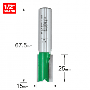 Trend Two Flute Cutter 15mm Diameter - Code C024AX1/2TC