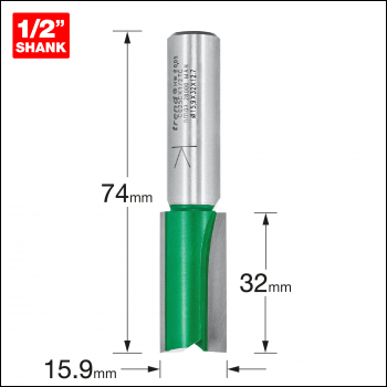 Trend Two Flute Cutter 15.9mm Diameter - Code C025CX1/2TC