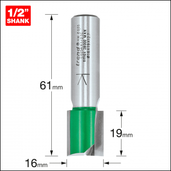 Trend Two Flute Cutter 16mm Diameter - Code C025AX1/2TC