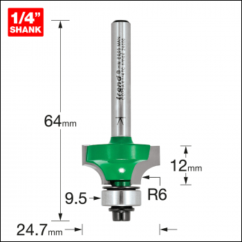 Trend Rounding Over 6.0mm Radius X 12mm Cut - Code C075AX1/4TC