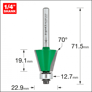 Trend Self Guided Chamfer 75 Degrees X 19.1 Cut - Code C138CX1/4TC