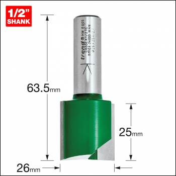 Trend Two Flute Cutter 26mm Diameter - Code C033EX1/2TC