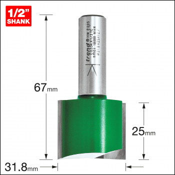 Trend Two Flute Cutter 31.8mm Diameter - Code C033KX1/2TC