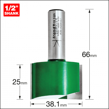 Trend Two Flute Cutter 38.1mm Diameter - Code C033PX1/2TC