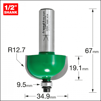 Trend Self Guided Radius 12.7mm - Code C063X1/2TC