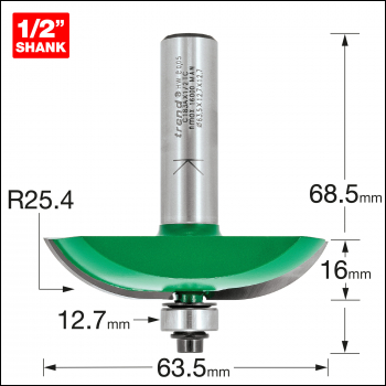 Trend Guided Panel Raiser 25.4mm Rad - Code C183AX1/2TC