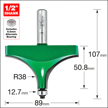 Trend Bearing Guided Round Over Ovolo 38.1mm Radius - Code C079EX1/2TC