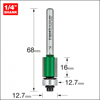 Trend Self Guided Trimmer 12.7mm Diameter - Code C116AX1/4TC