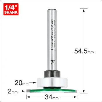 Trend Weatherseal Groover 2mm X 7mm - Code C210AX1/4TC