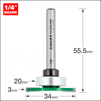 Trend Weatherseal Groover 3mm X 7mm - Code C213AX1/4TC