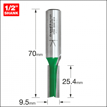 Trend Two Flute Cutter 9.5mm Diameter - Code C014X1/2TC