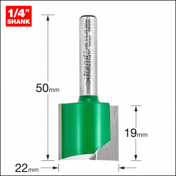 Trend Two Flute Cutter 22mm Diameter - Code C032AX1/4TC