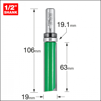 Trend Profiler 19.05mm Diameter X 63mm Cut - Code C165BX1/2TC