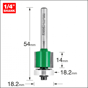 Trend Guided Trimmer 18.2mm Diameter - Code C117CX1/4TC