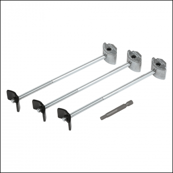 Trend Zipbolt 170mm Pack Of Three With Hex Bit - Code ZIP/170/3