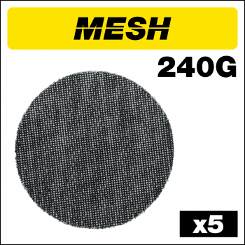 Trend Mesh Random Orbital Sanding Disc 5pc 125mm 240 Grit - Code AB/125/240M