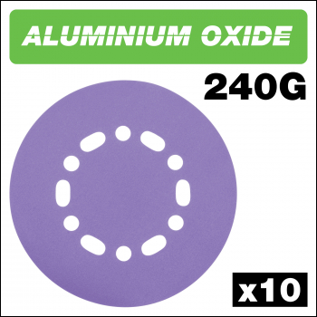 Trend 150mm 240g Random Orbital Sanding Disc, 10 Pack - Code AB/150/240A