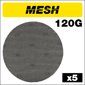 Trend Mesh Random Orbital Sanding Disc 5pc 225mm 120 Grit - Code AB/225/120M