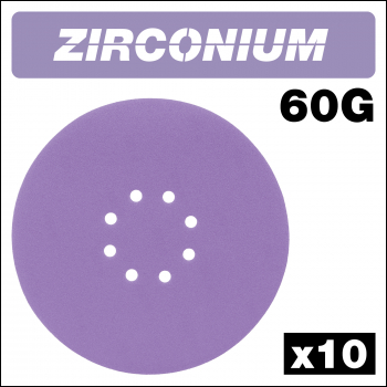 Trend Zirconium Random Orbital Sanding Disc 10pc 225mm 60 Grit - Code AB/225/60Z