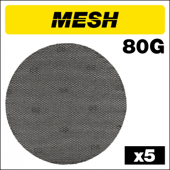 Trend Mesh Random Orbital Sanding Disc 5pc 225mm 80 Grit - Code AB/225/80M