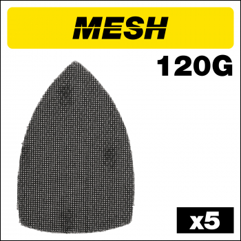Trend Mesh Detail Sanding Sheet 5pc 102mm X 152mm 120 Grit - Code AB/DET/120M