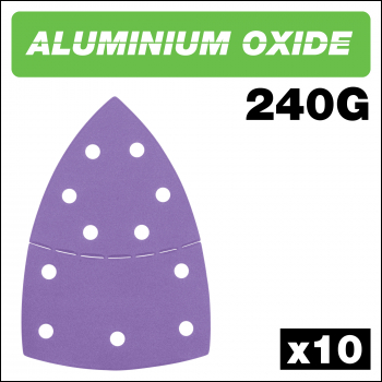 Trend 100 X 150mm 11-hole 240g Detail Sanding Pad, 10 Pack - Code AB/DET/240A