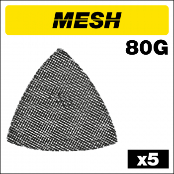 Trend Mesh Delta Sanding Sheet 5pc 93mm 80 Grit - Code AB/OSC/80M