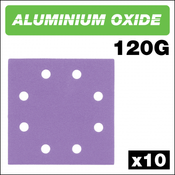 Trend 115 X 115mm 8-hole 120g Quarter Sheet Sanding Pad, 10 Pack - Code AB/QTR/120A