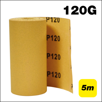 Trend 115mm X 5m 120 Grit Aluminium Oxide Sanding Roll - Code AB/R115/120A