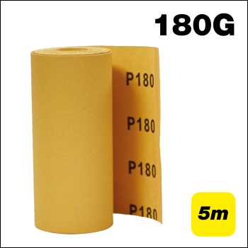 Trend 115mm X 5m 180 Grit Aluminium Oxide Sanding Roll - Code AB/R115/180A