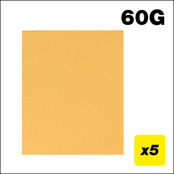 Trend 230 X 280mm 60 Grit Aluminium Oxide Sanding Sheets, 5 Pack - Code AB/S230/60A