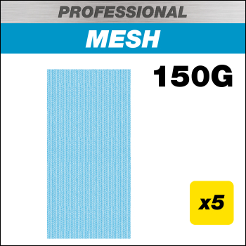 Trend 93 X 185mm 150g Pro Mesh Third Sheet Sanding Pad, 5 Pack - Code AB/THD/150P