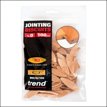Trend No 0 Size Compressed Beech Biscuits - 100 Pack - Code BSC/0/100