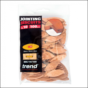 Trend No 10 Size Jointing Biscuits - 100 Pack - Code BSC/10/100