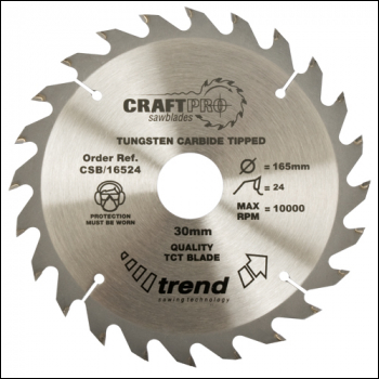 Trend Craft Saw Blade 300mm X 24 Teeth X 30mm - Code CSB/30024