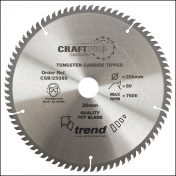 Trend Craft Saw Blade 315mm X 72 Teeth X 30mm - Code CSB/31572
