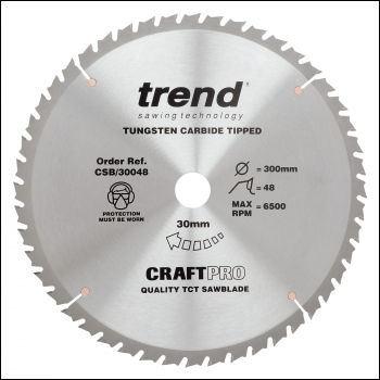 Trend Wood Circular Saw Blade 300mm X 30mm X 48t - Code CSB/30048