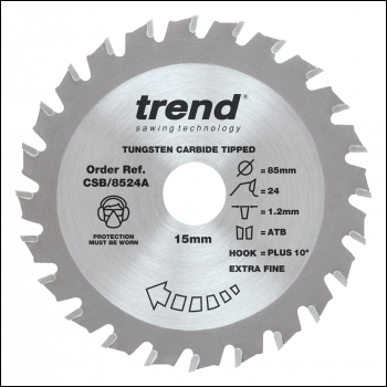 Trend Craft Saw Blade 85x 24 Teeth X 15 - Code CSB/8524A