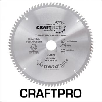 Trend Craft Saw Blade Aluminium And Plastic 184 X 58 Teeth X 30 - Code CSB/AP18458A