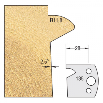 Trend Knife 40mm X 4mm Tool Steel (pair) - Code IT/3311540