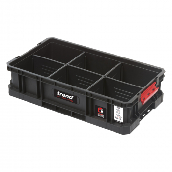 Trend Modular Storage Compact Tote 100mm C/w Divider - Code MS/C/100TD