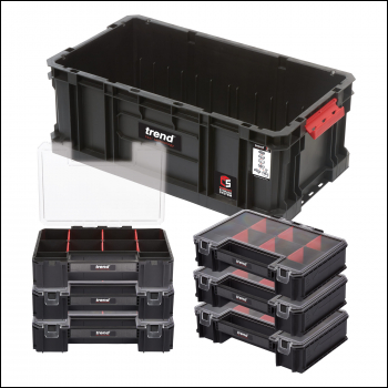 Trend Modular Storage Compact Tote 200 With Mini Organisers - Code MS/C/200T/ORG