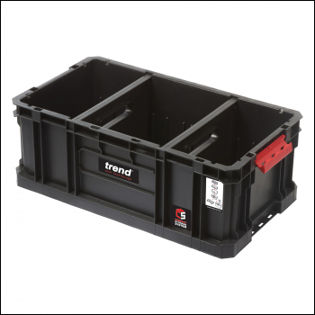 Trend Modular Storage Compact Tote 200mm C/w Divider - Code MS/C/200TD