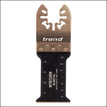Trend Universal 34mm Fine Tooth Bi-metal Multi-tool Blades, 5 Pack - Code MTB/32BM